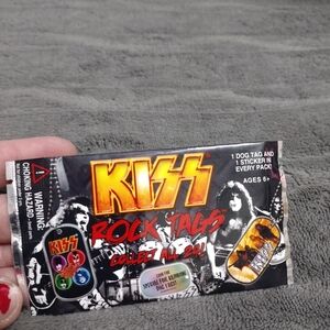 KISS Rock N' Roll Band Dog Tag & Sticker Pack